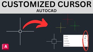 Customize your CURSORCROSSHAIR  AutoCAD Tutorial [upl. by Akli]