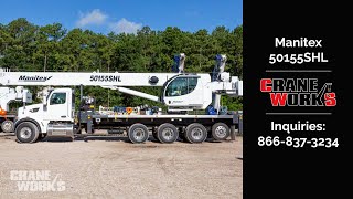 New Manitex 50155SHL 50ton boom truck for sale on Peterbilt 567 chassis [upl. by Hollington]