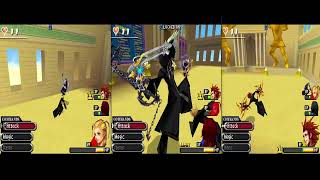 Kingdom Hearts 3582 days 120 Dw Roxas vs Larxene vs Axel 3 players [upl. by Llebasi445]