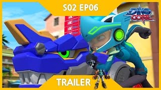 DinoCore Trailer  Car Race to Deliver a Pizza  Robot Dinosaur Korean Animation  Season 2 EP06 [upl. by Orth]