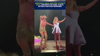 Amaia Montero Reaparece por Sorpresa en Concierto de Karol G fly karolg [upl. by Ayeki]