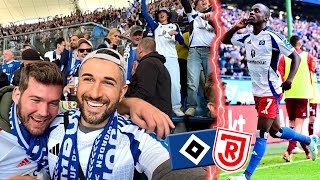 50 MEGA EKSTASE IM VOLKSPARK HSV vs Jahn Regensburg Stadionvlog [upl. by Wes]