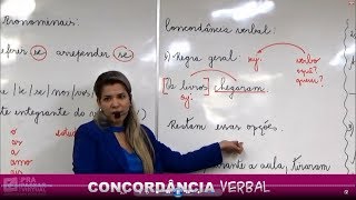 12  Concordância Verbal CASOS PARTICULARES  Grasiela Cabral 2019 [upl. by Aicenra]