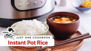 Instant Pot Rice  How to Make Rice in an Instant Pot ご飯の作り方 圧力鍋 レシピ [upl. by Nnylak108]