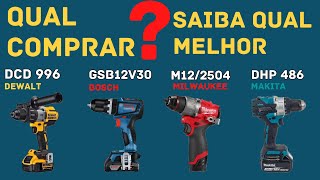 PARAFUSADEIRA GSB 16RE 850W VS M122504 MILWAUKEE VS GSB 12V30 BOSCH [upl. by Grenville]