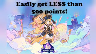 Genshin Impact  Metropole Trials  How to easily score LESS than 500 points [upl. by Studner]