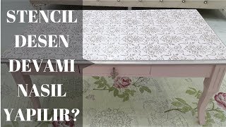 Stencil Şablon  Desen Devamını Sağlamak Nasıl Yapılır [upl. by Neu424]