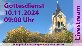 Gottesdienst für Sonntag den 10112024 0900 Uhr [upl. by Jaquiss248]