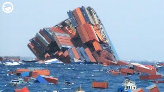 Losing More than 1800 Containers The Most Epic Large Container Ship Disaster Costs  Billions [upl. by Yromas]