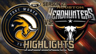 SFL HIGHLIGHTS Season 23 Week 8  Fort Worth  Houston [upl. by Denver]