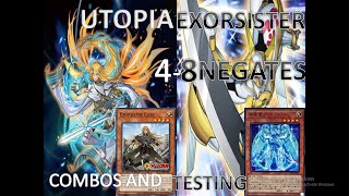 UTOPIA EXORSISTER COMBO AND TESTING SEPTEMEBER 2021 best exorsister deck 48 negates best version [upl. by Aicenek]