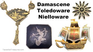 What is Damascene Toledo Damascene Toledoware Niello and Nielloware [upl. by Teilo]