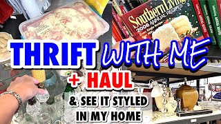 I spotted it first thing Come along and HOME DECOR THRIFT WITH ME  HUGE HAUL [upl. by Nodnalb]