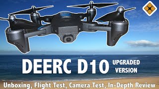 Deerc D10 Drone Review  Rated in 20 Categories  Upgraded Version  Flight Camera Unboxing [upl. by Denny520]