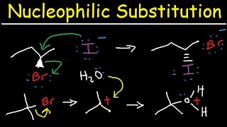 Nucleophilic Substitution Reactions  SN1 and SN2 Mechanism Organic Chemistry [upl. by Erodasi]