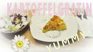 KARTOFFELGRATIN  SELFMADE  JOGHURTDRESSING  DIY  foodlicious [upl. by Gnak879]