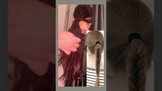 Fishtail hairstyle tutorial quick easyhairstyles [upl. by Odilo]