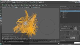 Ornatrix Maya Export XGen simulation to Ornatrix [upl. by Patton]