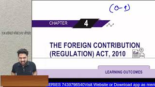 REVISION FCRA 2010 ✅ CA CMA Final  Sure Shot 4 Marks  Foreign Contribution [upl. by Doti367]