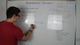 Invertierender Verstärker  Inverting amplifier  Elektrotechnik [upl. by Benedicta]