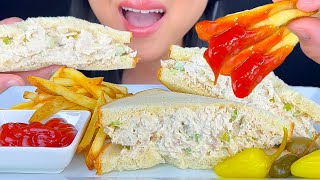 ASMR Tuna Sandwich amp French Fries  Eating Sounds  Mukbang  ASMR Phan [upl. by Loredana]