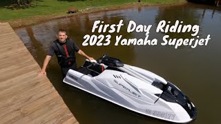 First Day Riding 2023 Yamaha Superjet [upl. by Yrffoeg]