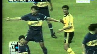 Copa Libertadores 2000 Semifinal Vuelta  América de MX 4  Boca 5 Resumen Completo [upl. by Nylarat]