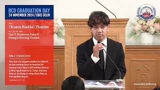 Ngai Biakkim  BCD Graduation Speech  24 November 2024  EBCC Delhi [upl. by Courtnay]