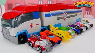 Toy Learning Video for Kids  Paw Patrol True Metal Vehicles Biggest Race [upl. by Leavelle]