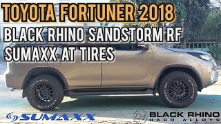 Black Rhino Sandstorm RF 17quot paired with Sumaxx AT 265x65 R17 on a Toyota Fortuner  RNH Tire Supply [upl. by Loydie]