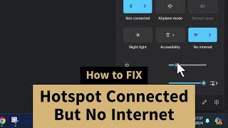 Hotspot Connected But No Internet Access  Internet Not Working on Mobile Hotspot WiFi [upl. by Abrahamsen794]