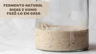 Como fazer fermento natural  dicas e como fazêlo em casa [upl. by Harvard]