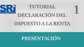 Tutorial DECLARACIÓN del IMPUESTO a la RENTA [upl. by Marcellus336]