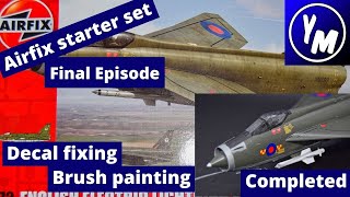 Airfix starter set lightning finishing the scale model build [upl. by Suvart]