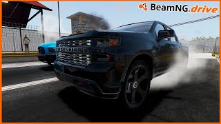 BEAMNGDRIVE MP  NO PREP DRAG RACING IN 2020 SILVERADO [upl. by Teraj339]