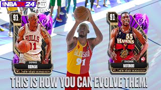 Easiest Way To Evolve Dikembe Mutombo Dennis Rodman and MItchell Robinson in NBA 2K24 MyTEAM [upl. by Aicxela]