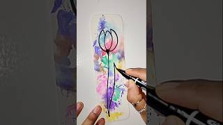 Viral Bookmark✨ shorts shortsart bookmarkpainting [upl. by Obidiah]