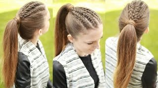 Braided Ponytail hairstyle  Ponytail Hairstyles  Braidsandstyles12 [upl. by Oeram]