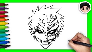 How To Draw Ichigo Hollow  Bleach  Easy Step By Step [upl. by Dennet]