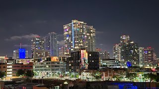 Evening City Night Downtown San Diego California [upl. by Dlanger]