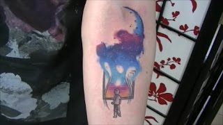 Universe tattoo  time lapse [upl. by Leland]