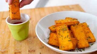 How To Make Crispy Fried Polenta Chips [upl. by Maddy]