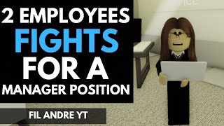 Brookhaven RP  ROBLOX  2 EMPLOYEES FIGHTS FOR A MANAGER POSITION [upl. by Tenneb]