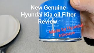 New Genuine Hyundai oil Filter Review [upl. by Asor]