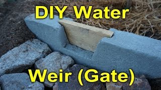 Building a Water WeirGate for my fruit trees [upl. by Sirotek469]