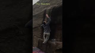 Undercut Dyno  The Roaches  f7b bouldering climbing [upl. by Aikrahs]