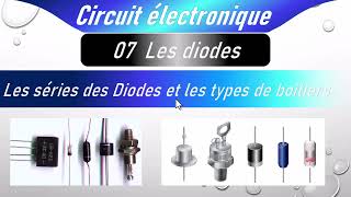 07 circuit électronique darija Les séries des Diodes et les types de boitiers [upl. by Fiora]