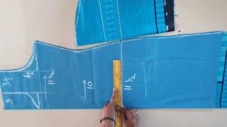 Easy and simple churidar top cutting method  Churidar top cutting in easy method [upl. by Asyl]