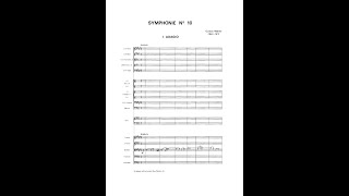 Gustav Mahler  Symphony No 10 Cooke Audio  Full Score [upl. by Ailsun]