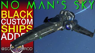 BLACK Color Custom Ships Added To No Mans Sky Adrift Update  Black Colour Ships  NMS Scottish Rod [upl. by Virgie]